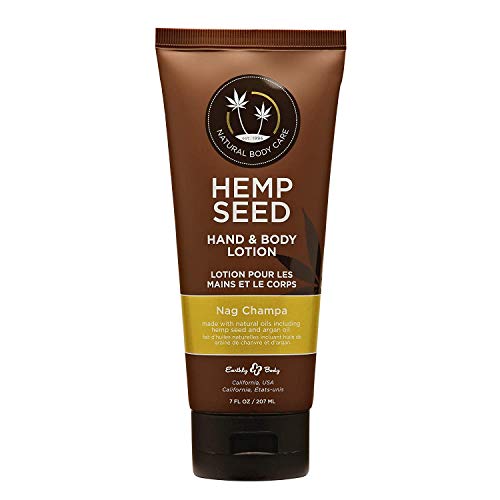 Hemp Seed Hand & Body Lotion, Nag Champa Scent 7 Fl Oz Soothe Dry