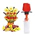Fruit Vegetable Shape Cutter Fruit Decorating Tools Circle Heart Butterfly Flower Sun Star Cutters Pop Chef Fruit Cutter Fruit Slicer Set for Birthday Holiday Party