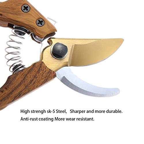 Oara SK-5 Steel Hand Pruners for Garden, Garden pruners Shears, Pruning Shears Garden, Garden Shears Clippers for Plants, Clippers for Garden Work