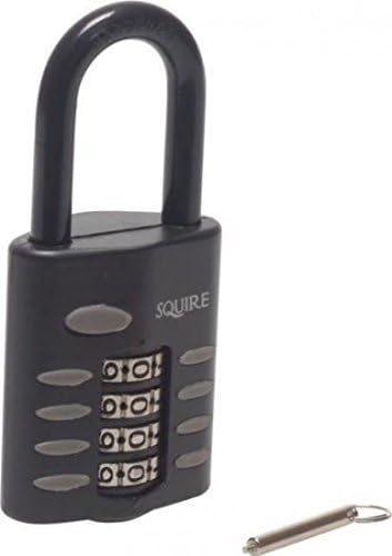 Squire Locks CP50 1.5 Heavy Duty Recordable Combination Padlock, Black by Squire Locks