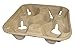 Biodegradable Pulp Fiber 4-Cup Drink Carrier Tray/Holder for Cold or Hot Drinks - Set of 75