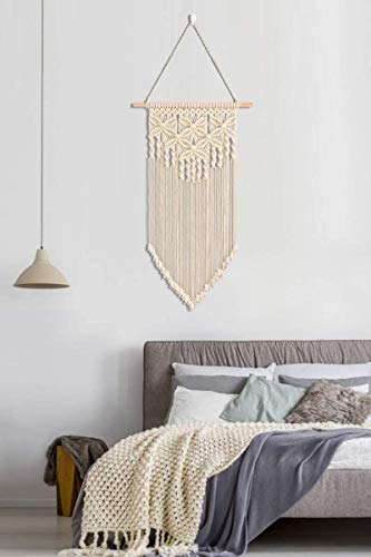 Ossier Macrame Wall Hanging Woven Boho Chic Wall Decor, Wall Hanging Decor for Apartment, Dorm Room, Party Decorations, Home Decoration, 16\