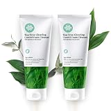 LovLuv Tea Tree Foaming Facial Cleanser, K Beauty Daily Face Wash with Natural Ingredients and Anti Aging Properties [2 PK]