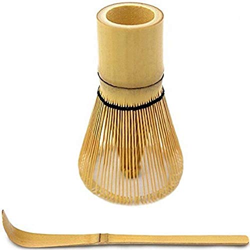 Kaptin Traditional Bamboo Matcha Whisk 4"(10cm) and Hooked Bamboo Scoop7.3"(18cm), Matcha Tea Ceremo Kaptin Traditional Bamboo Matcha Whisk 4"(10cm) and Hooked Bamboo Scoop7.3"(18cm), Matcha Tea Ceremo