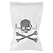 3D Metal Skull Crossbones Emblem Car Truck Motor Decal Badge Sticker -Black