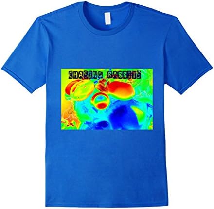 Mens Chasing Rabbits Psychedelic Colorful Unisex Tee Shirt   XL Royal Blue