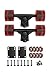 SCSK8 Longboard Skateboard Trucks Combo Set w/ 70mm Wheels + 9.75
