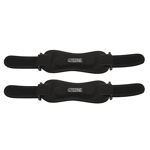 Patella Knee Strap, Cozzine Unisex Knee Pad Stabilizer Leg Adjustable Patella Band, Knee Pain Relief for Running, Hiking, Soccer/Basketball/Jumpers Knee/Tennis/Tendonitis, Volleyball & Squats, 2 Pack