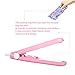 MaikcQ Food Bag Heat Sealer Handheld Mini Sealing Machine for Airtight Food Storage Smart Control Corrugated Suspension Heating Sheet Hand Pressure Sealing Machine with 43.3 inches Cable - Pink