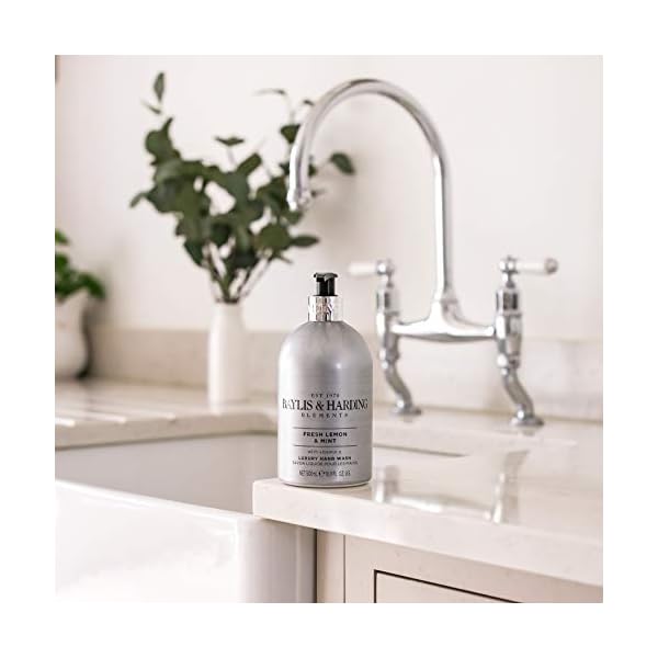 Baylis-and-Harding-Elements-Lemon-and-Mint-500ml-Hand-Wash-Pack-of-3 Baylis & Harding Elements Lemon & Mint Luxury Hand Wash 500ml, Pack of 3 - Vegan Friendly