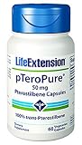 Life Extension Pteropure Pterostilbene Vegetarian Capsules, 50 mg, 60 Count