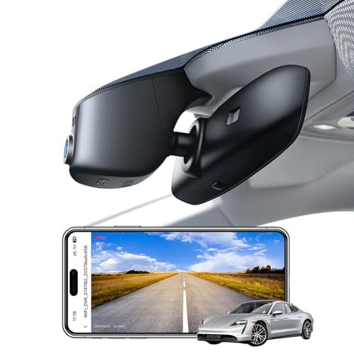 4K Dashcam Car, UHD 2160P Appearance OEM Camera, for Porsche Cayenne(E3) 2019-2026, Macan Electric 2024-2026, 911(992) 2020-2024, Panamera(971) 2017-2026, Taycan 2020-2020 6(Model A), 64GB Card