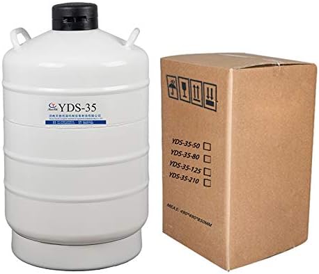 Liquid Nitrogen Transport Tank 35L 50 mm Diameter Semen Dewar Flask 35 Liter with Straps Carry Bag Factory Outlet