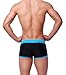 Zehui Swimming Trunks Fashion Boxer with Front Tie Mens Pants Swimwear Black XL