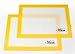 Artestia Premium Silicone Baking Mat, Non Stick Heat Resistant Liners for Cookie Sheets, Quarter Sheet Size, Set of 2 (Lemon Yellow)