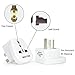 [2 Pack] BESTTEN Travel Adapter for China, Australia, New Zealand, Argentina (See List), Type I, 3-Pin Grounded Plug and 3-Prong Tamper-Resistant Socket