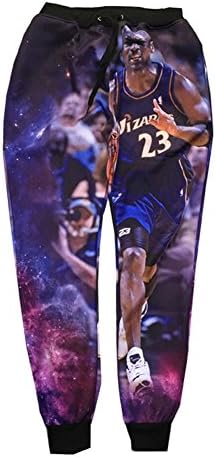 3D Joggers Pants Michael Jordan SweatPants Men Women Hip Hop Harem Outfit Trousers XL