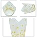Resinta 150 Pieces Tulip Baking Cups Cupcake or Muffin Liners for Birthday Party Wedding Decoration,White With Gold Dots