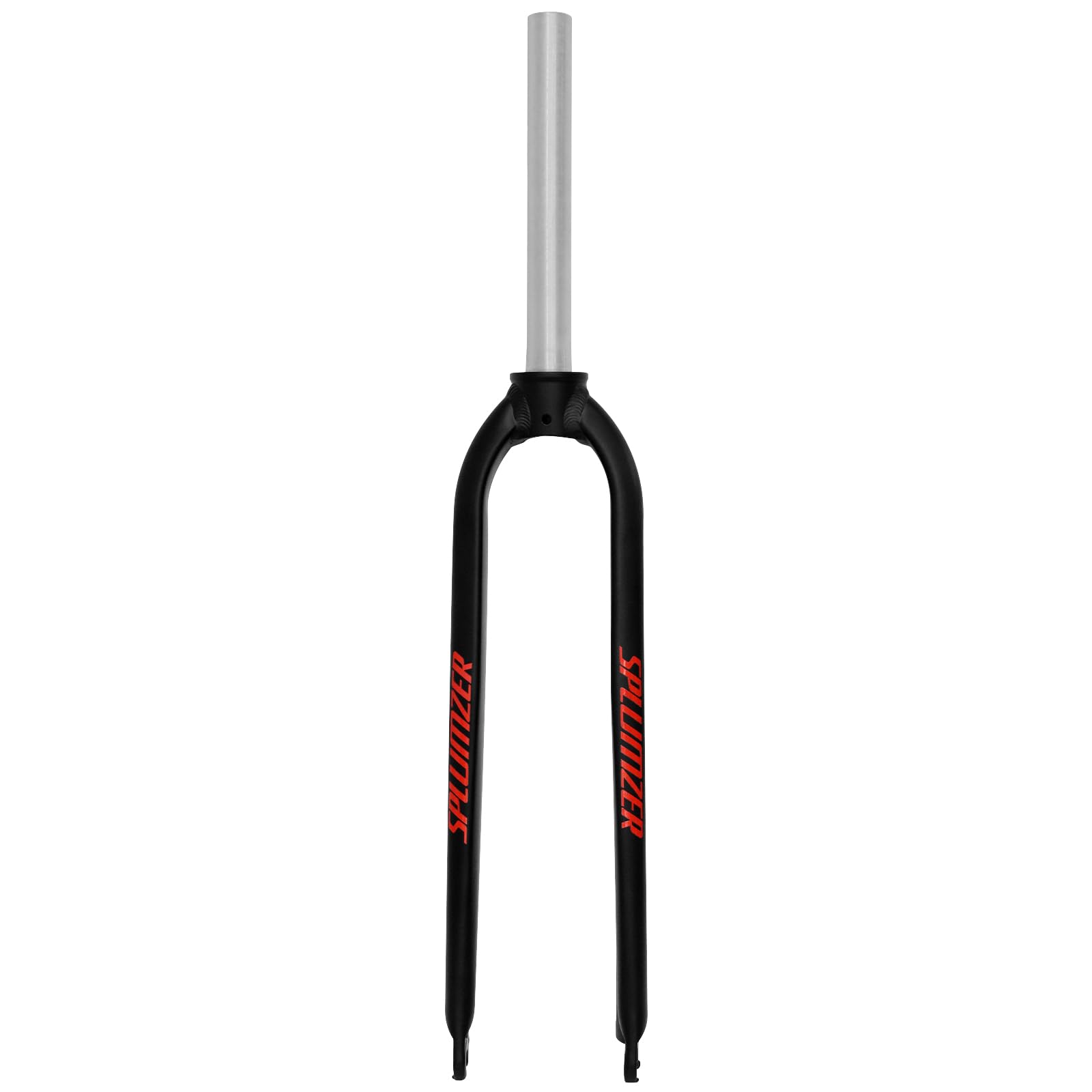 splumzer 1-1/8" 26/27.5/29" Aluminum Alloy Rigid Disc Brake MTB Fork, 28.6mm Threadless Straight Tube Superlight Mountain Bike Front Forks (26 inches, Red)