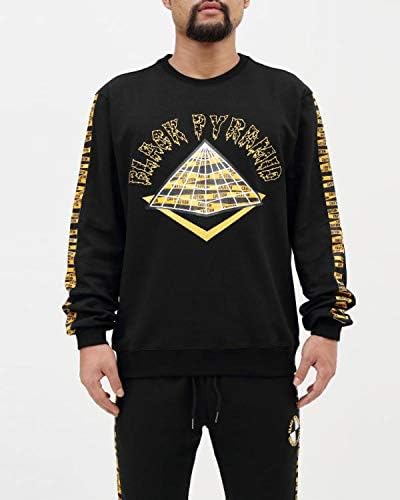 Amazon Black Pyramid ブラック ピラミッド Hazard Tape Logo クルーネック トレーナー Y ブラックピラミッド クリスブラウン Blk 2xl 並行輸入品 トレーナー パーカー 通販