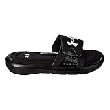 Under Armour Kids Boy's UA Ignite IV SL (Little Kid/Big Kid) Black/White Sandal 3 Little Kid M