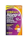 Allegra Children's Allergy 12 Hour Orally Disintegrating Tablets Orange Cream Flavor, 24 Tablets, Long-Lasting Fast-Acting Antihistamine for Children 6 and Up, Dissolve on The Tongue Without Water
