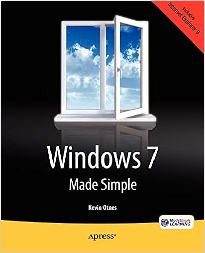 Windows 7 Made Simple Kevin Otnes Msl Made Simple Learning - 