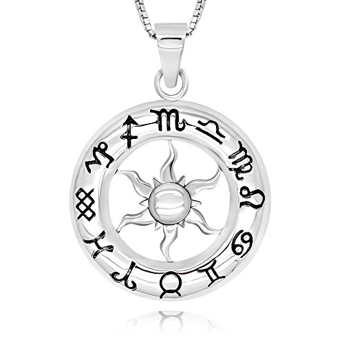 925 Sterling Silver Sun Pendant Necklace 18 For Women Desertcart
