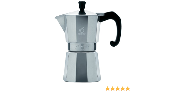 Amazon.com: Forever Coffee Prestige - Cafetera de 6 tazas, color plateado :  Hogar y Cocina