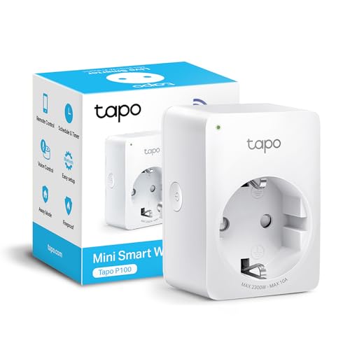 P100 Presa Intelligente WiFi Smart Plug, Compatibile con Alexa e Google Home, Programmazione, Controllo Remoto tramite APP, 10A, 2300W