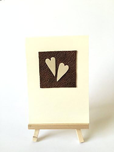 3rd Anniversary Card Leather - Wedding Anniversary Card - Husband Wife - Love Card/Birthday/Mother's Day/Father's Day Fancy Handmade Cards. Handmade in UK