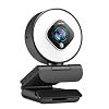 Streaming Webcam with Light – HD 1080P Autofocus Computer Camera with Microphone USB Camera with Digital Zoom for Xbox…