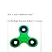 OWLCE Tri-Fidget Spinner EDC Focus Toys Fluorescent with Hybrid Ceramic Bearing Ultra Durable (Green)