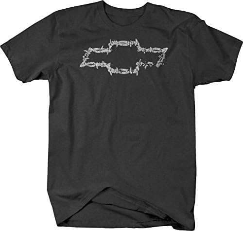 Distressed - Chevy Barbed Wire Bowtie GMC Chevrolet Tshirt - 2XL