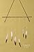 Ling's moment 25pcs Gold Dipped Off White Feathers for Boho Wedding Party Baby Shower Nursery Home Decor