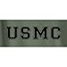 USMC Athletic Marines Short Sleeve T-Shirt in Military Green - X-Large