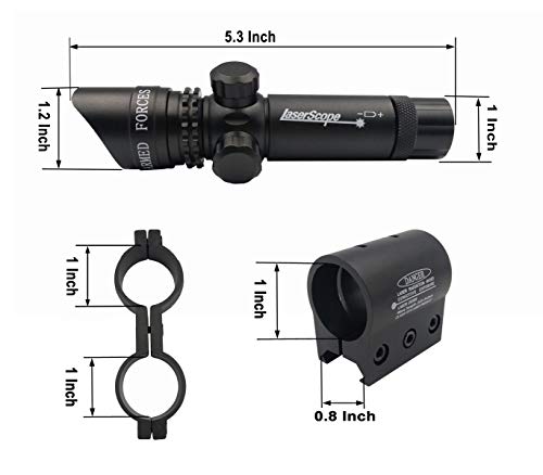 StrongTools Waterproof Green Dot Laser Sight Adjustable Sight for Rifles & Shotguns with Mounts and Cable Press Switch (Rifle-Green)