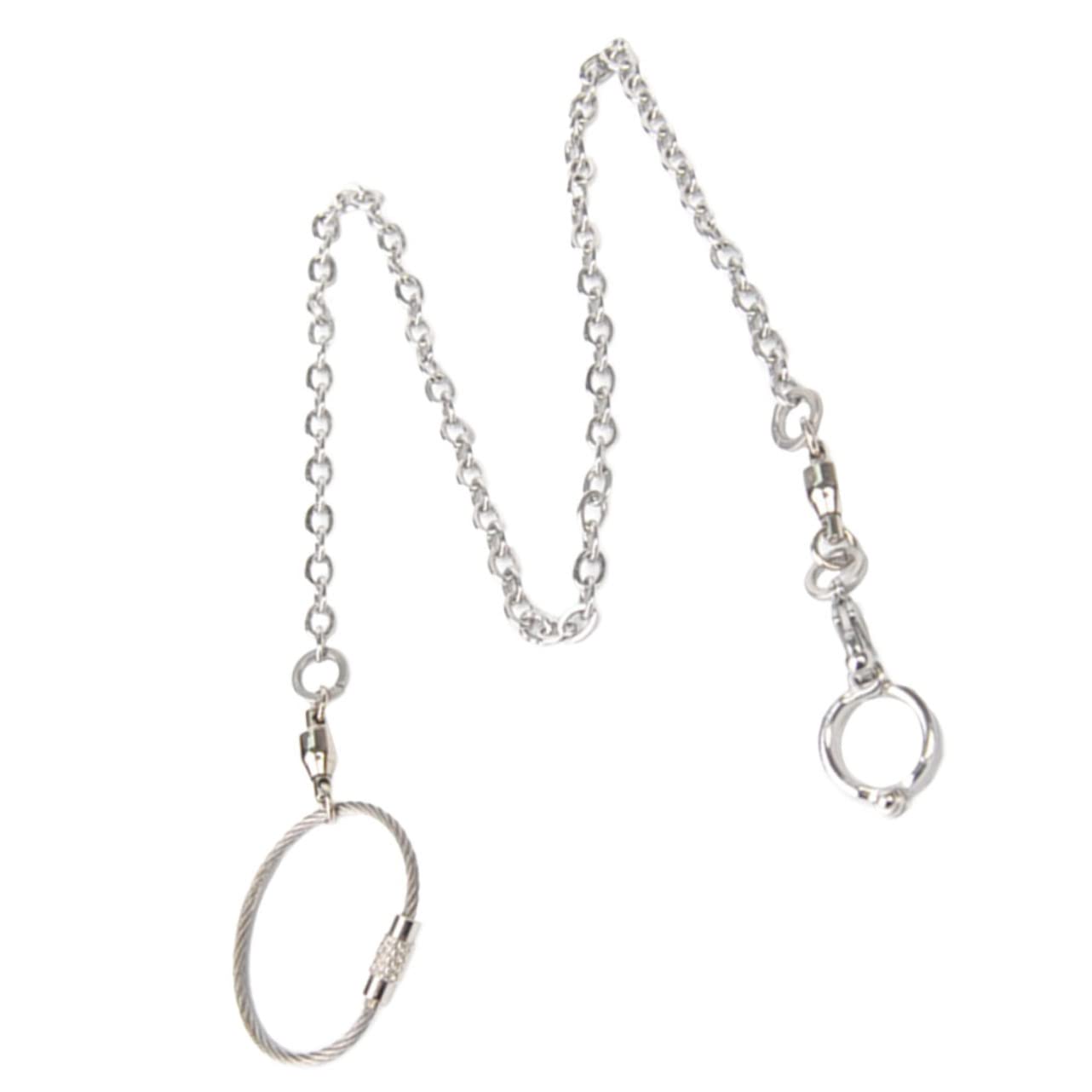 Mipcase Parrot Leash Stainless Budgerigar Flying Cockatiel Accessory Adjustable Walking Ring Train Training Macaw Fig Chain Bird Rope Steel Anklet for Pet Conure Harness Outdoor Fly