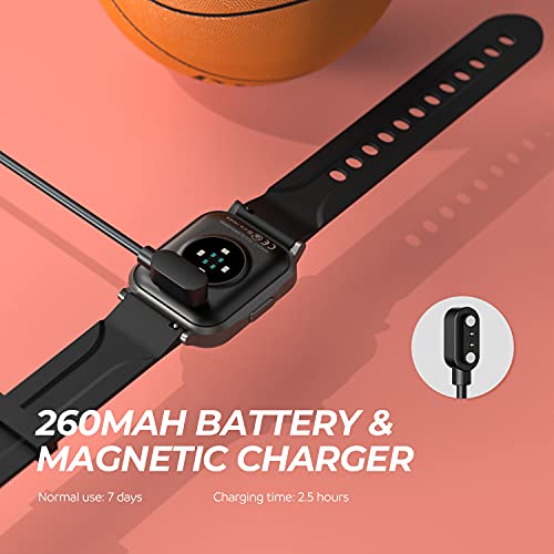 SoundPEATS Smart Watch Fitness Tracker with All Day Heart Rate Monitor Sleep Quality Tracker Call & Message Alert Swimming Waterproof Sports Watch Compatible with iPhone Android Phones