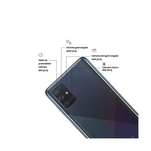 Samsung-Galaxy-A71-Mobile-Phone-Sim-Free-Smartphone-Prism-Crush-Black Samsung Galaxy A71 Mobile Phone; Sim Free Smartphone - Prism Crush Black, (UK Version)