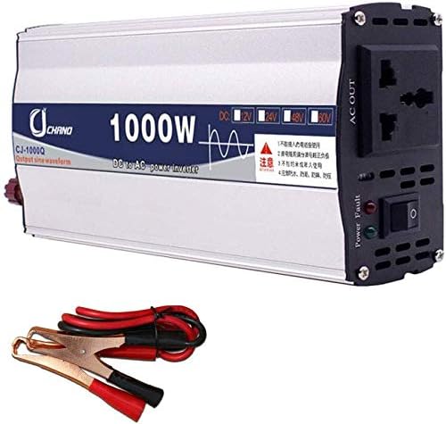 Met lcx 3000W Pure Sine Wave Inverter Dc 12V/24V to Ac 220V Power Inverter High Efficient Dc Power Inverters for Smartphones Tablet Laptop Breast Pump Nebulizer and More (Peak 6000W) 12V-1000W