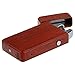 Kivors USB Rechargeable Flameless Electronic Dual Pulse Double Arc Cigarette Lighter (Wood Grain)