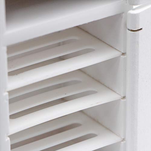 JETEHO 1/12 Dollhouse Miniature Fridge Refrigerator Dollhouse Furniture Fridge Refrigerator Accessories