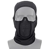 Livans Balaclava Mesh Mask, Tactical Airsoft Full