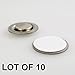 Round Magnet with Adhesive for Buttons Name Tags Lapel Pins LOT of 10#RM01-10#