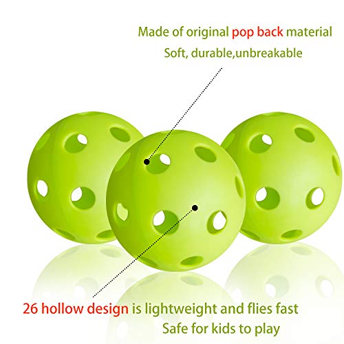 Anteer 12 Pack Plastic Baseball Practice Baseballs for Hitting, Indoor