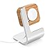 Kollea Aluminum Apple Watch Stand Charging Station Bracket Docking Cradle for All Apple Watch, Carbon Bamboo