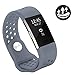 Yometome Fitbit Charge 2 Band Fashion Accessories Classic Edition Comfortable Replacement Strap for Fit bit Charge2 Sport Wristband for Girl and Boy With Breathable Holes Small Size Gray