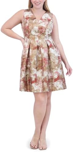 vince camuto floral jacquard fit and flare dress Vince Camuto Jacquard Floral Print Square Neck Sleeveless Fit And Flare Dress at CoolSprings Galleria in Franklin, TN
