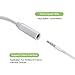 Darrent z016 104 Lightning Headphone Jack Adapter, Connector to 3.5 mm Aux Female Audio Jack Earphone Extender Stereo for iPhone 7/7 Plus, White